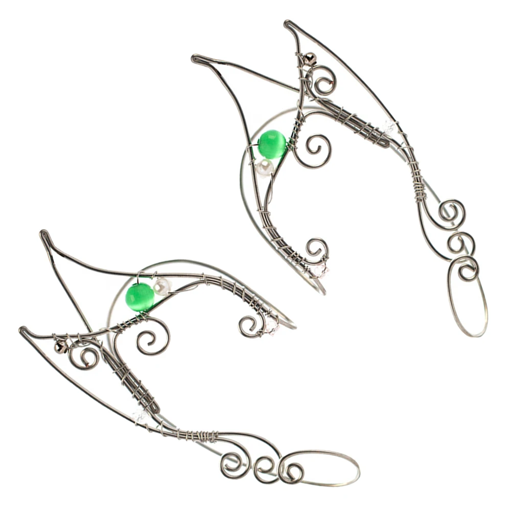 

1 Pair Elf Ear Cuffs Non Piercing Clips Vintage Fairy Earrings Halloween Christmas Party Accessories Women