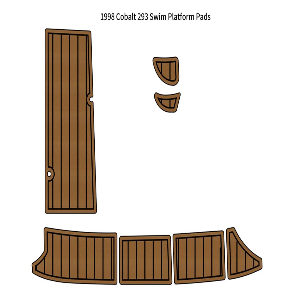 1998 Cobalt 293 Swim Platform Pad Boat EVA Foam Faux Teak Deck Flooring Mat Seadek MarineMat Gatorstep Style Self Adhesive