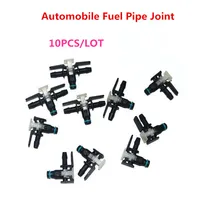 Adaptadores de junta de tubo de combustible para automóvil, junta de inyector de combustible Bosch, tubo de retorno de combustible bidireccional de tres vías, enchufe rápido, 10 Uds.