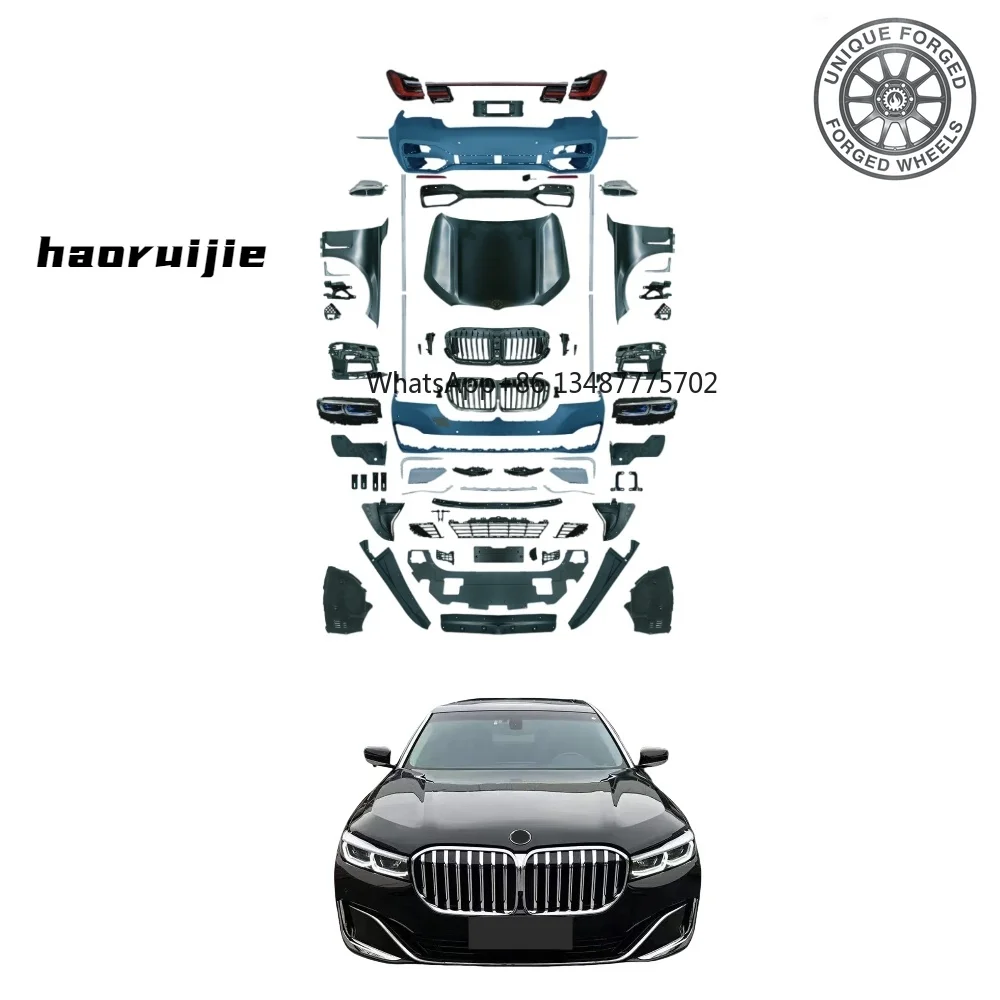 New style Bumpers for BMW 7 Series F01 F02 2009-2015 Modified to G12 Classic Facelift Body Kits Car Tuning Accessories F02 Modif