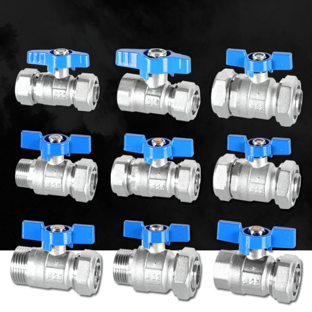 Robust Brass Ball Valve For PEX AL PEX Pipe Fitting Plumbing Adapter Water System Control Component Threaded Valve
