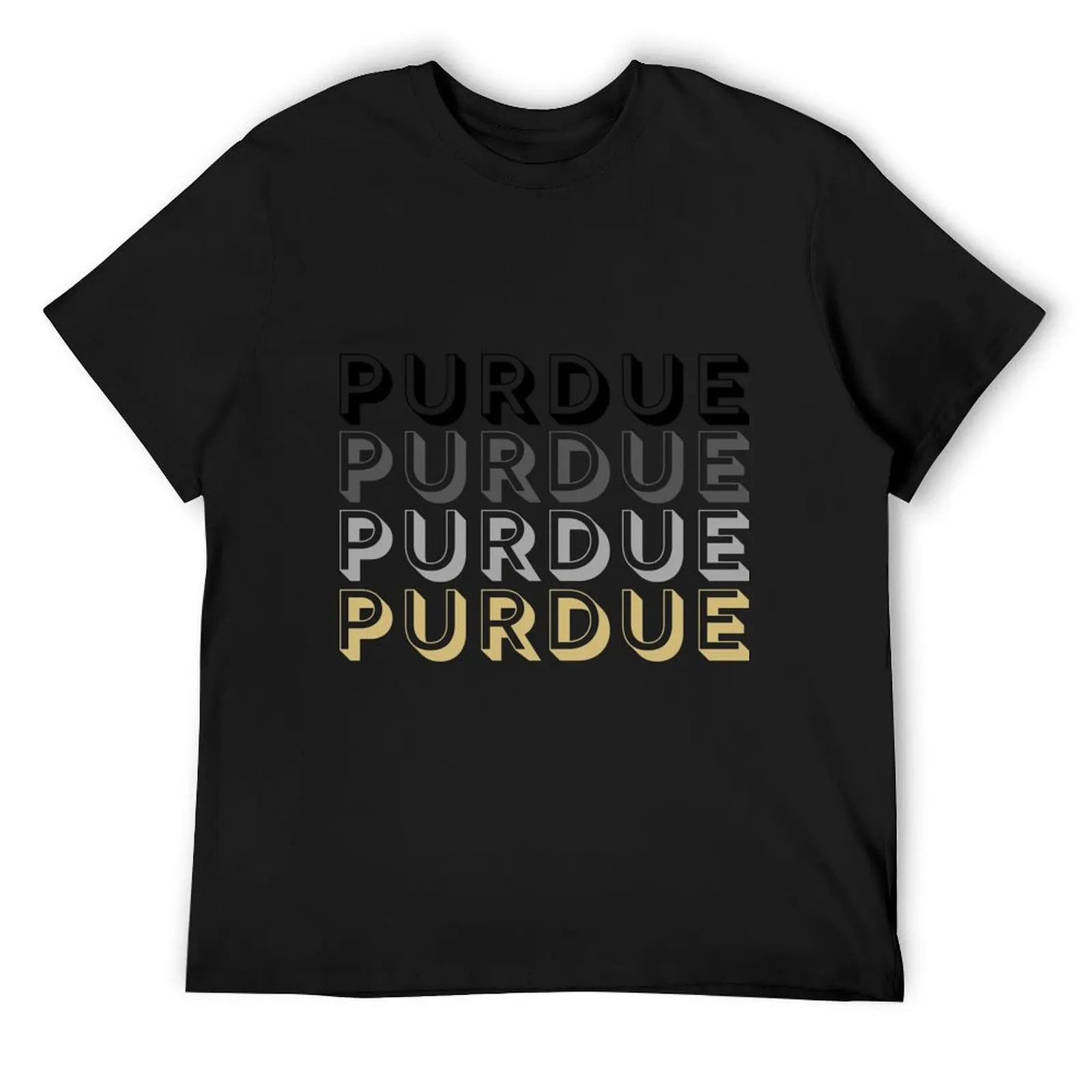 Purdue University Block Letters Classic T-Shirt custom shirt korean fashion blacks mens cotton t shirts