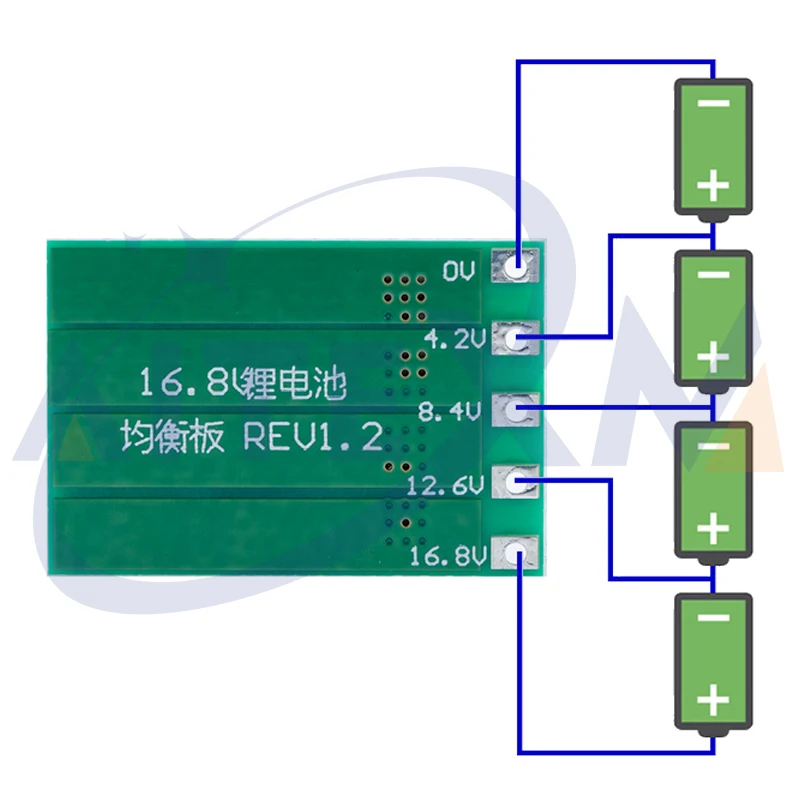 2S 3S 4S 100MA Lithium Battery Balance Circuit Board 18650 Li-ion Battery Balancing Board Balancer Current 8.4V/12.6V/16.8V