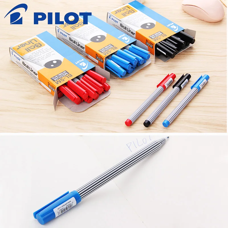 9 Pcs/Lot PILOT Gel Pens BL-5M Striped Ballpoint Pen 0.8MM Office Business Signature Pen School Supplies Japanese Stationery