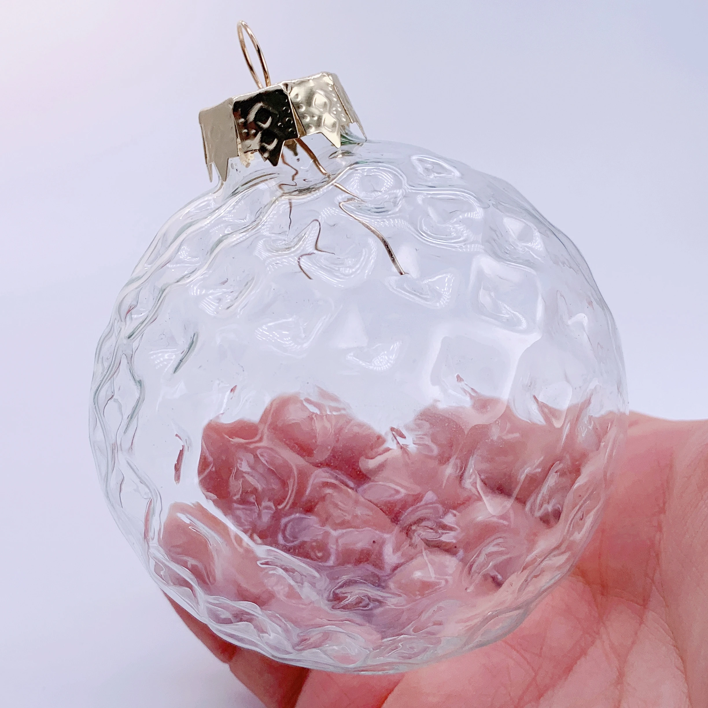 

5 Pieces x DIY Home Party Paintable Christmas Decoration Ornament 80mm Glass Golf Ball