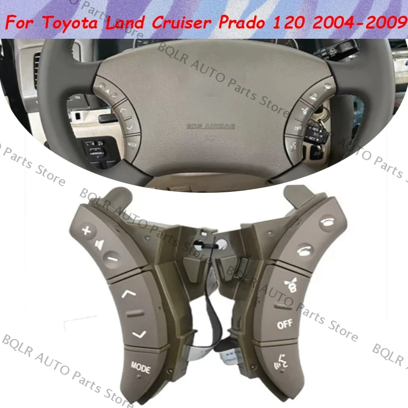 

Для Toyota Land Cruiser Prado 120 2004-2009 75B037 многофункциональные кнопки управления рулевым колесом автомобиля, кнопки для стайлинга