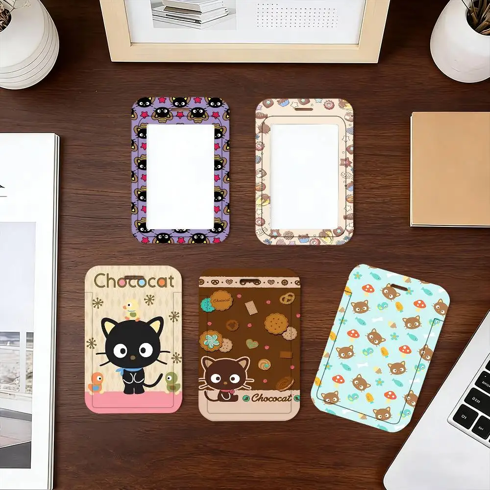 Cartoon C-Chococat Lanyard Card Holders Student ID Card Holders Neckband Card Holders Access Control Accessories Gifts