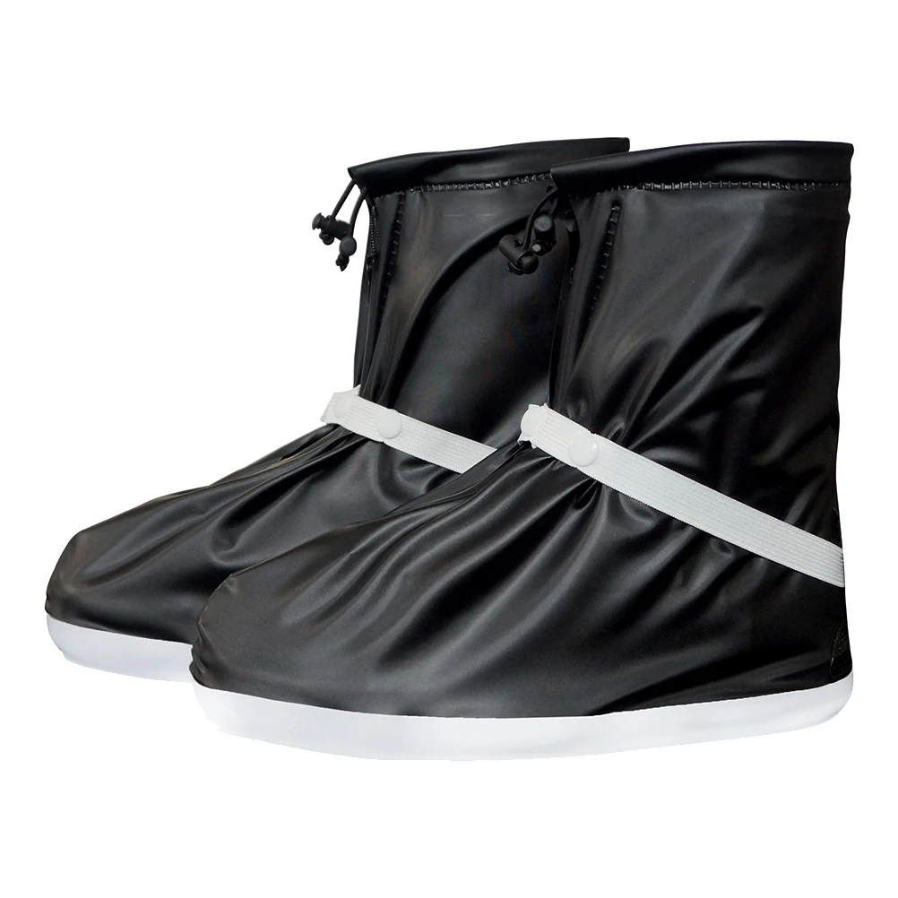 

Suits Waterproof Shoe Cover Protector Outdoor Black Rainproof Covers Men and Women