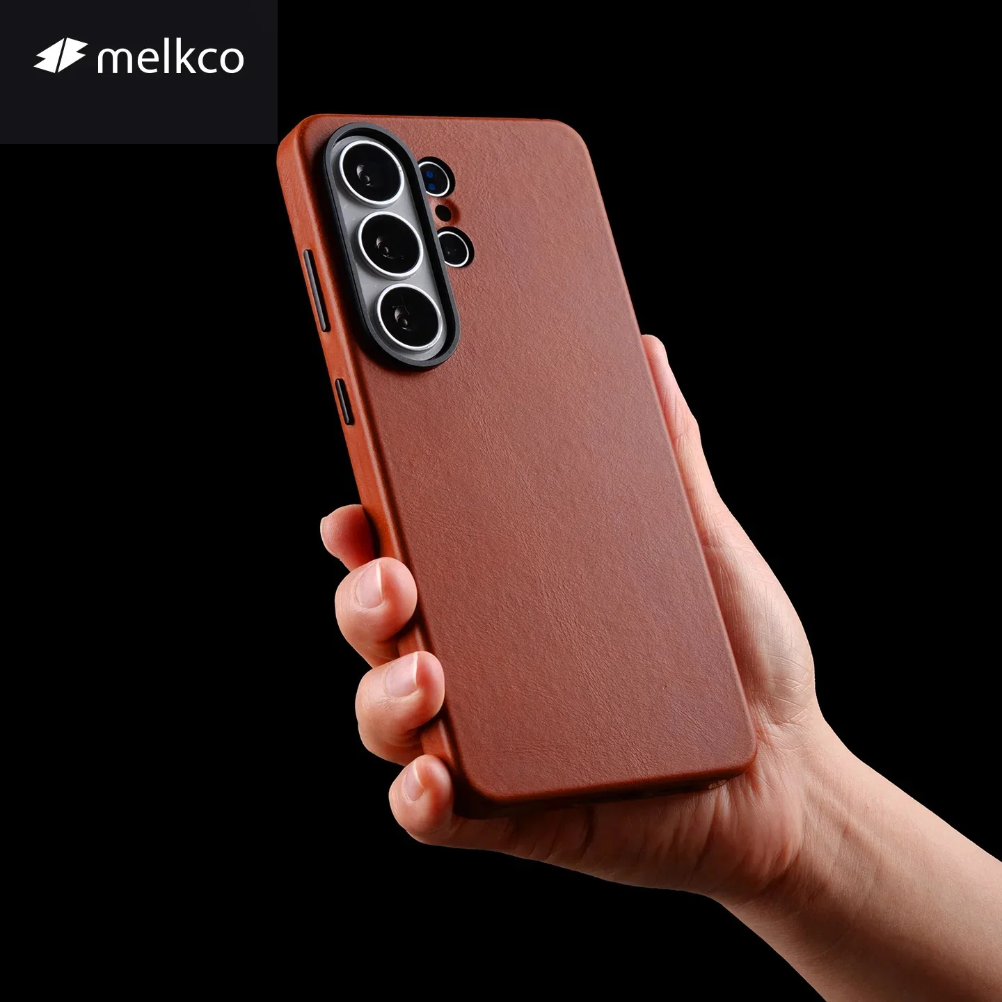Melkco High-end Top-Layer Cowhide Leather Case for Samsung Galaxy S26 Ultra S25 Ultra 5G Wireless Charging Mobile Phone Cover