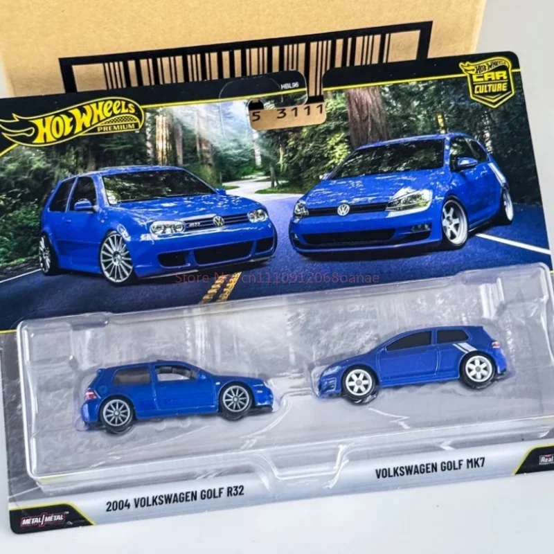 Hot Wheels Premium Car Culture Back To The Future Volkswagen Golf Ford Anglia Exclusive 2-Pack Hbl96 Toy Gift Model Car view 5
