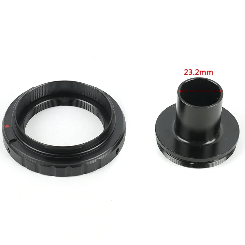 Biological Microscope Mount Adapter (T-mount) Lens Adaptor Ring 23.2mm Eyepiece Ports For Canon Nikon EOS SLR Camera