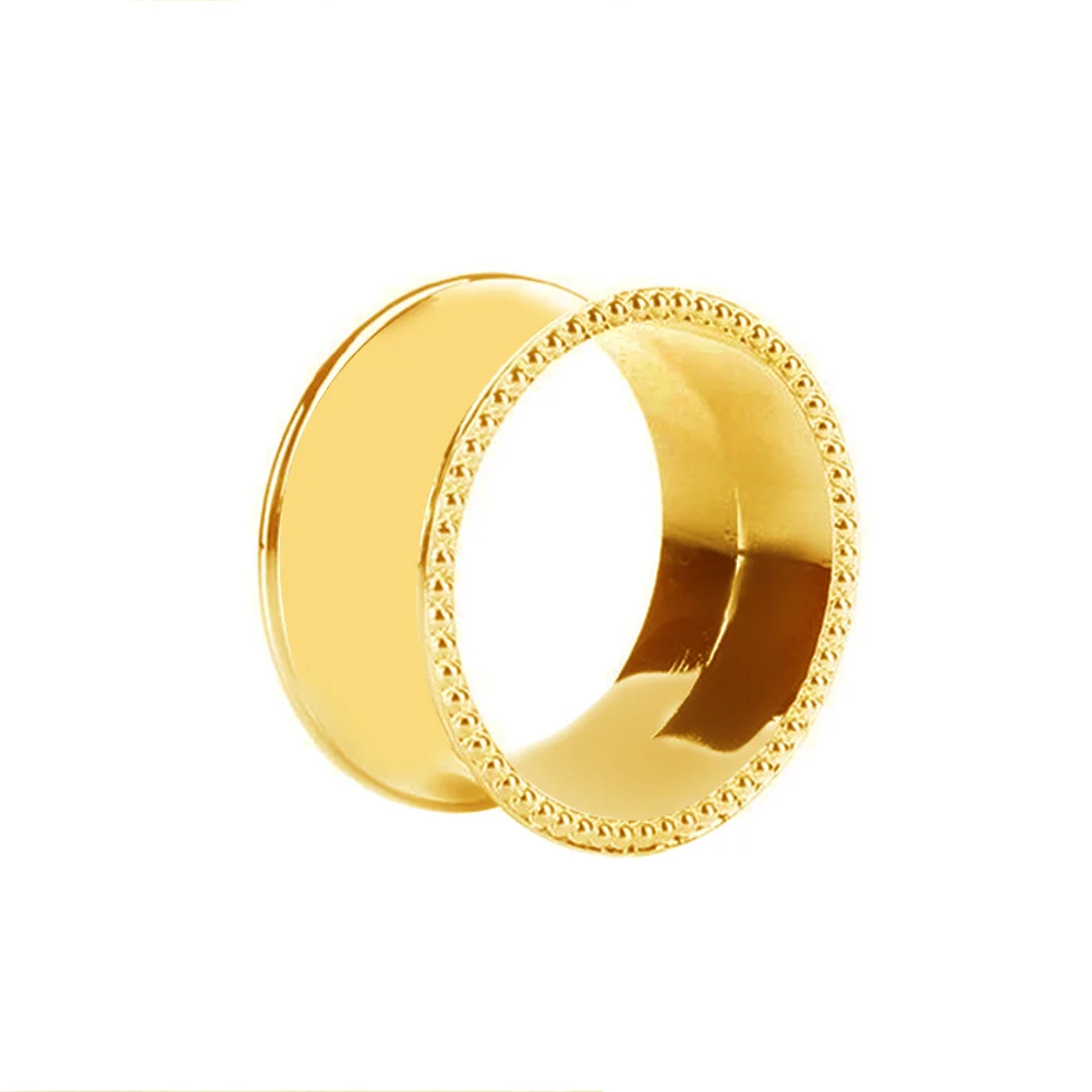 

Stainless Steel Napkin Beaded Oval Napkin Holder for Weddings Dinners Parties and Daily Use(Gold)