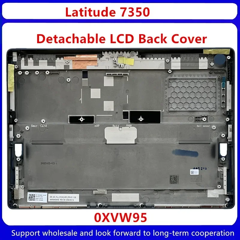 Tampa traseira LCD destacável para Latitude 7350, rio azul, 0XVW95, 0X97R9, novo