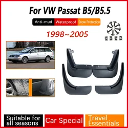 4PCS Car Mud Guards For Volkswagen VW Passat B5 B5.5 1998~2005 Antifreeze Flaps Splash Wheel Mudguards Mudflaps Auto Accessories