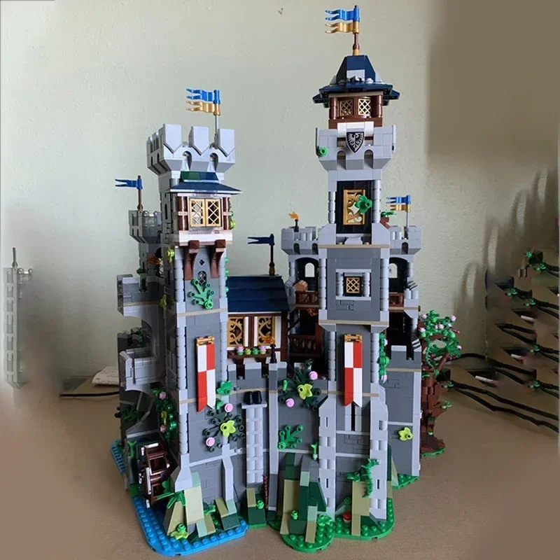 Moc Bouwstenen Modulair Kasteel Model Falcon Fortress Technische Bakstenen DIY Assemblage Constructie Speelgoed Voor Kind Vakantiecadeaus