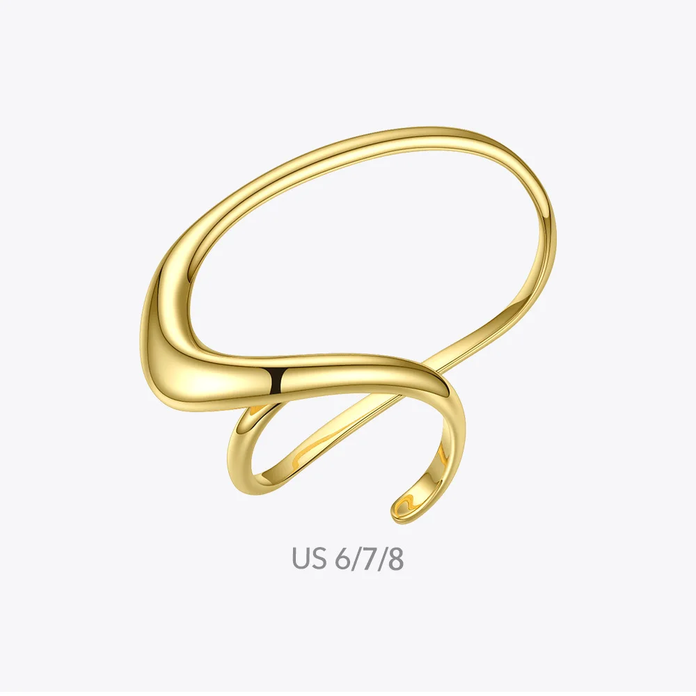 ENFASHION Irregular Creative Ring Female Gold Color Finger Rings For Women Minimalist Fashion Jewelry Gifts Dropshipping R4033