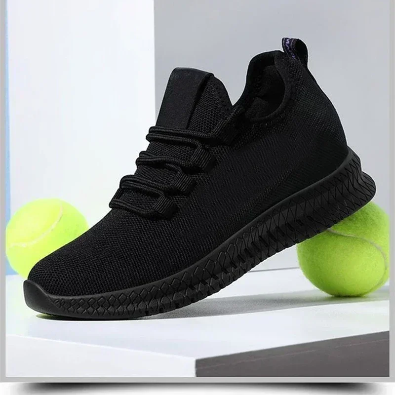 Women's Breathable Non-slip Platform Fashion 2024 Autumn New Casual Shoes Korean Running Shoes Black Sneakers Shoes for Women