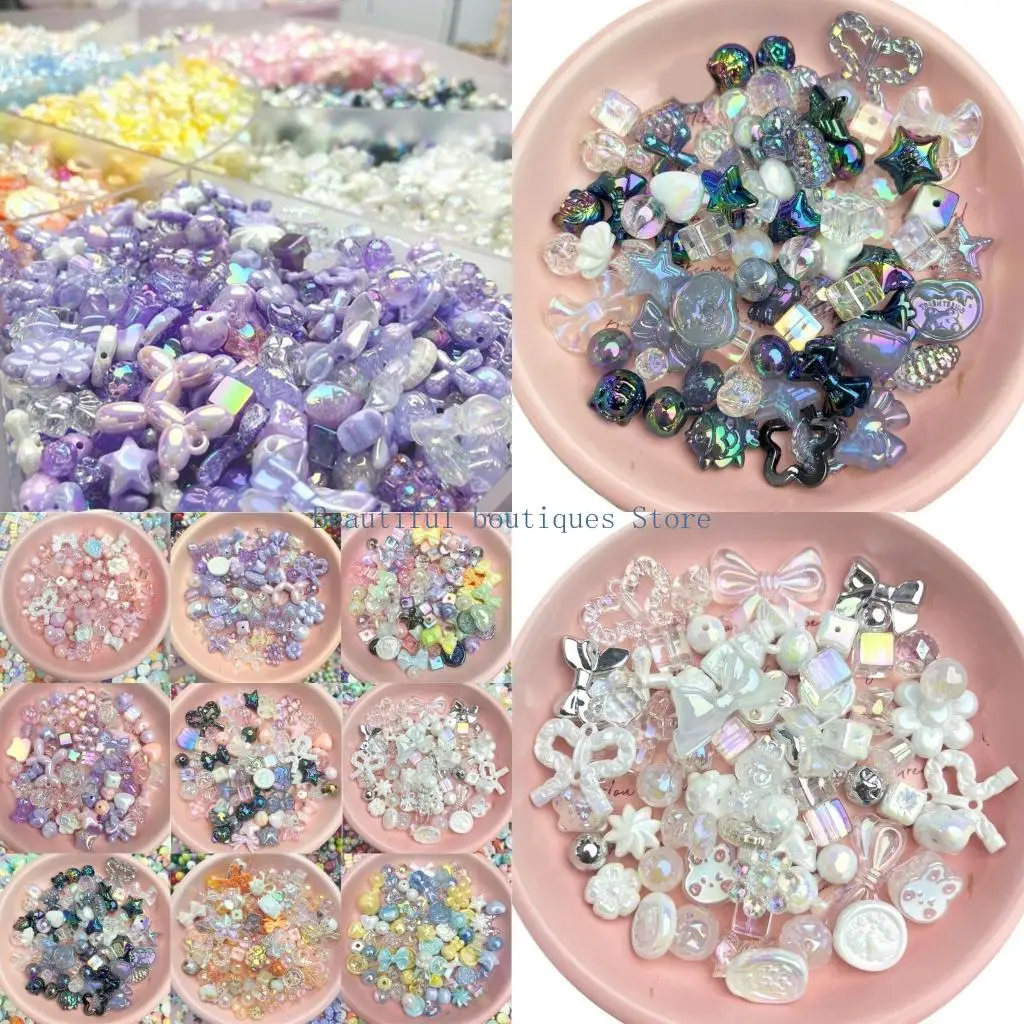 

U4LF Creative Colorful Beads for Bracelet and Necklace Creations Jewelry Accessories