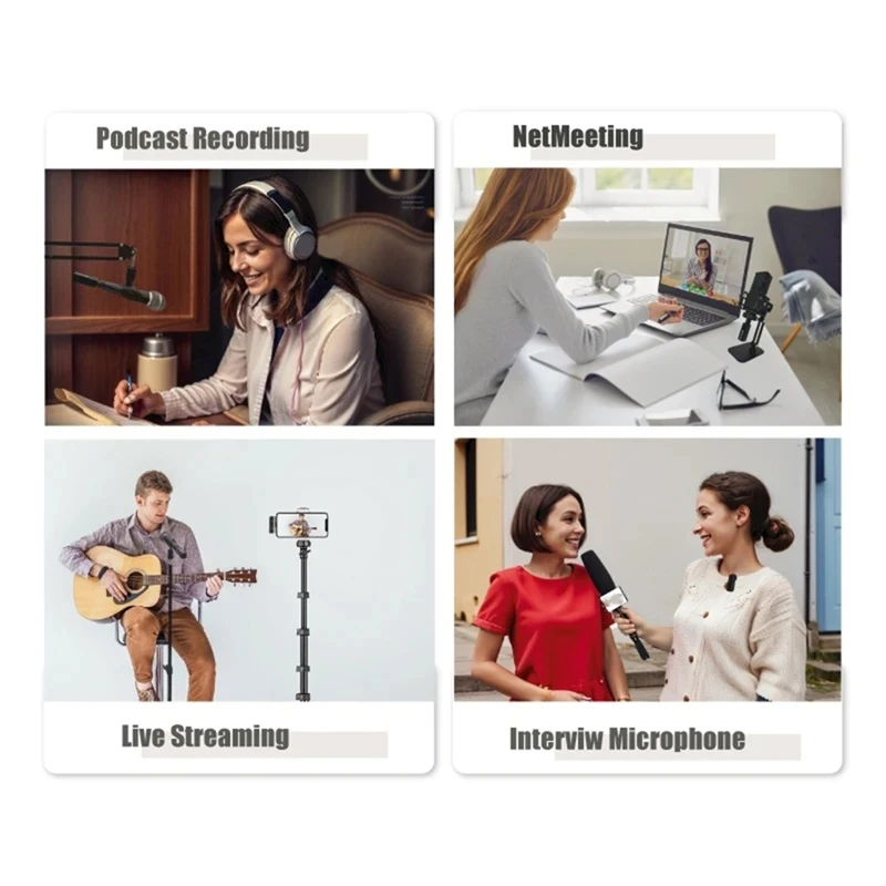 Draadloze microfoonconverter XLR-zender Ontvanger Transmissie Telefoon Android Smart Phone Interview Live Stream