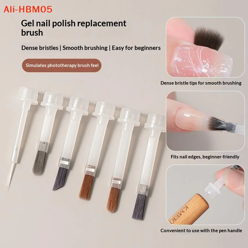 (HB05)20Pcs/Box Professional Nail Art Brush Set With Detachable Wooden Grip-Multi-Functional Nail Polish Brushes,Nail Art Tools