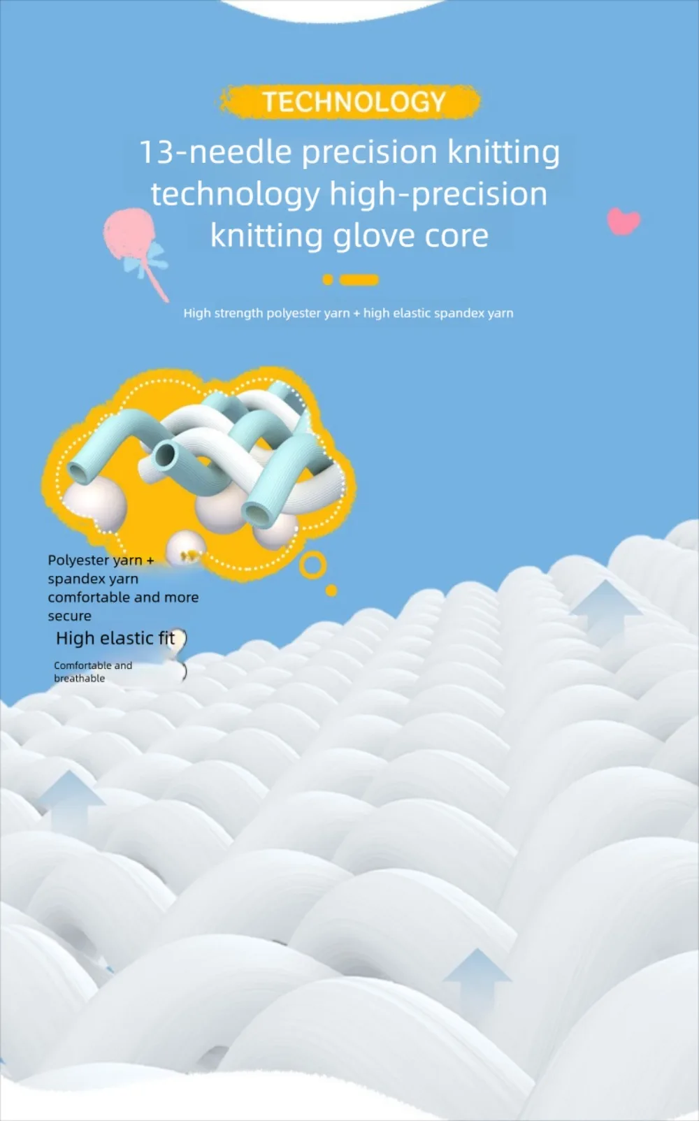 

Многоцелевые детские рабочие перчатки, 13 игл, защитные варежки с мультяшными животными, противоскользящие утолщенные садовые перчатки, погоня за море