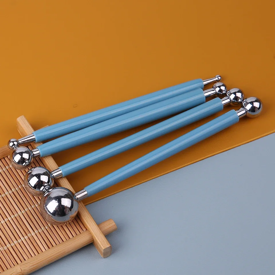 Für Prägemuster, 4-teilig, Punktbohrer, Rillstift mit DIY-Kugelstift, Werkzeuge, Spirale, Doppelkopf, Tonformungswerkzeuge – Detail 3
