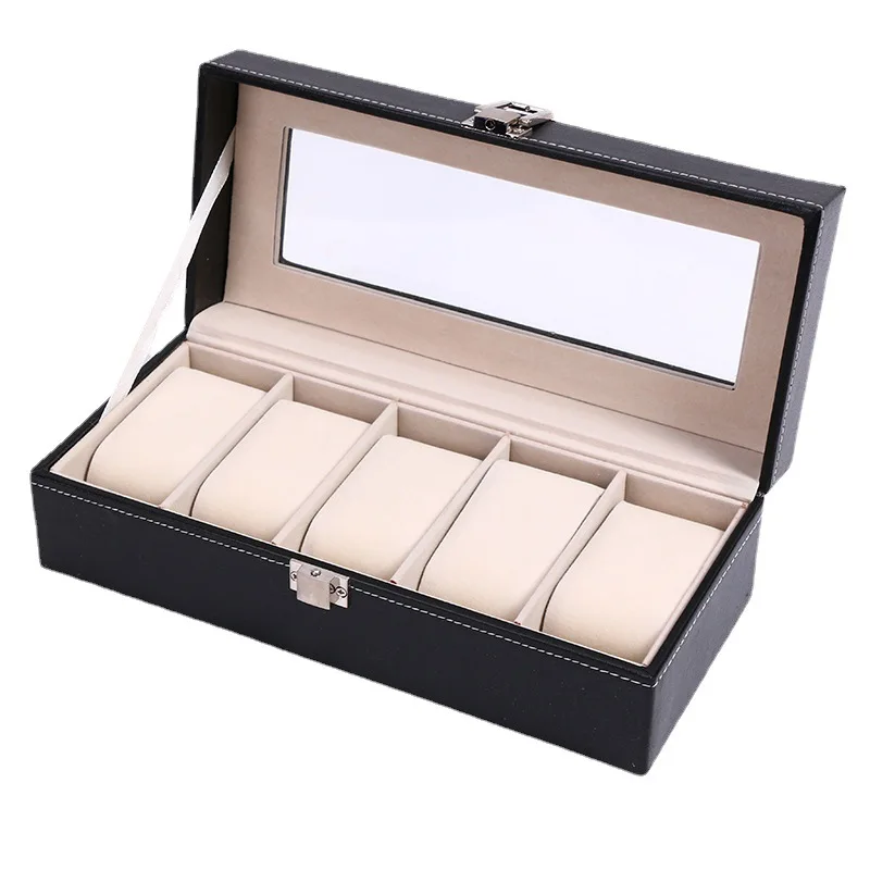 

2 3 4 5 6 10 12Slots PU Leather Gift Packaging Watch Storage Box & Case Band Strap Display Box Watch Storage Case