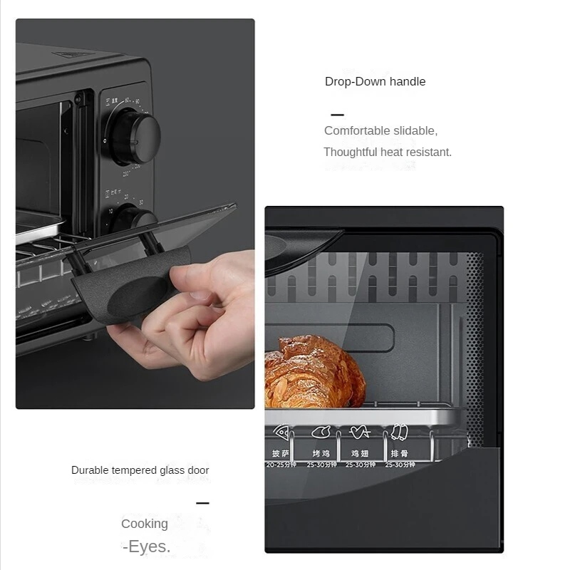 Midea-Mini horno eléctrico Pt1011 para el hogar, horno tostador de pasteles multifunción, freidora de aire caliente, 10 litros, envío gratis