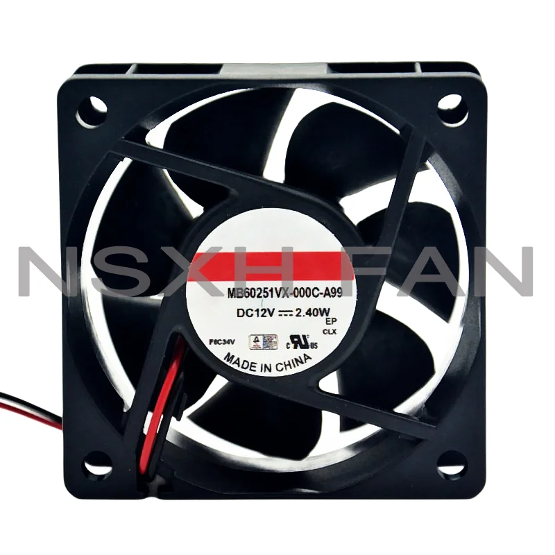 

New MB60251VX-000C-A99 6025 12V 0.2A 6 cm Chassis Fan