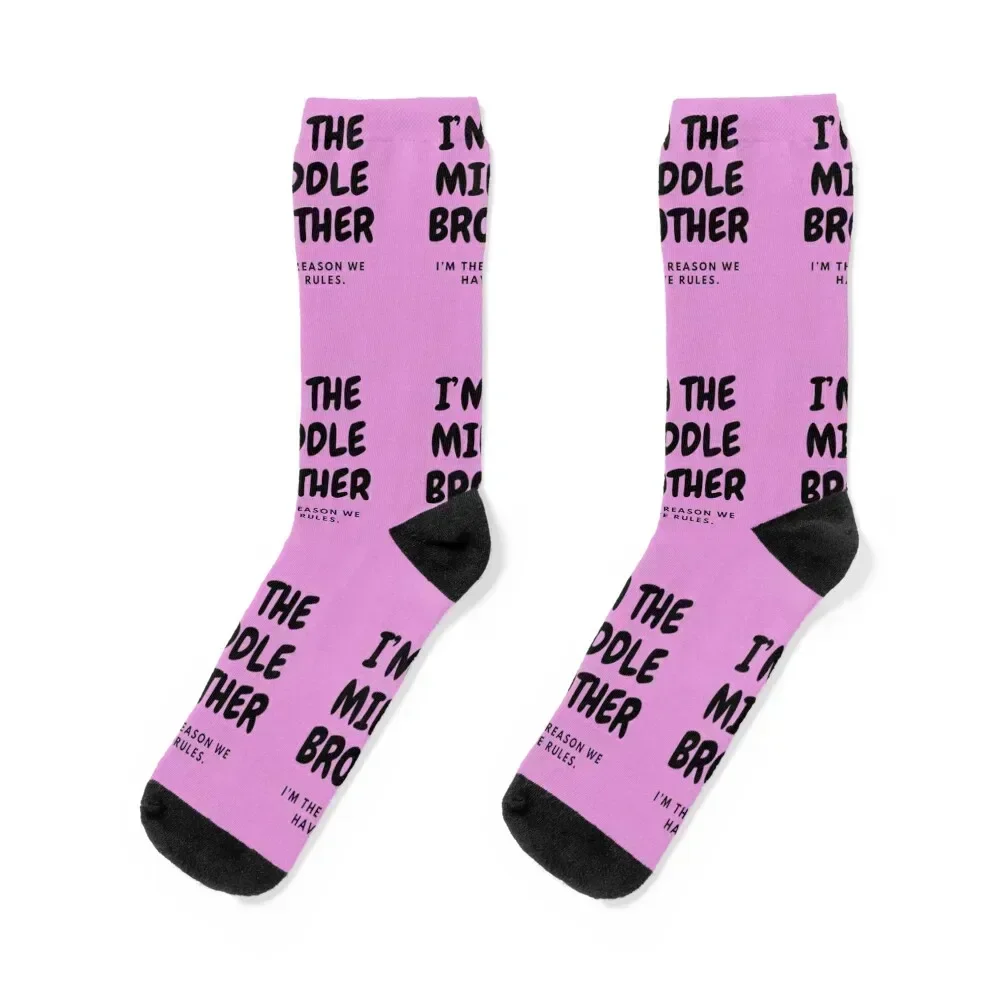 

I’M THE MIDDLE BROTHER I’M THE REASON WE HAVE RULES Socks designer Novelties warm winter kids Socks Women Men's