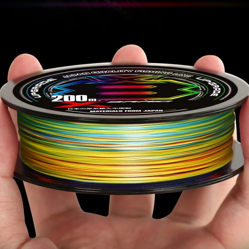 Línea de pesca trenzada PE multicolor suave, alta resistencia - imagen 4