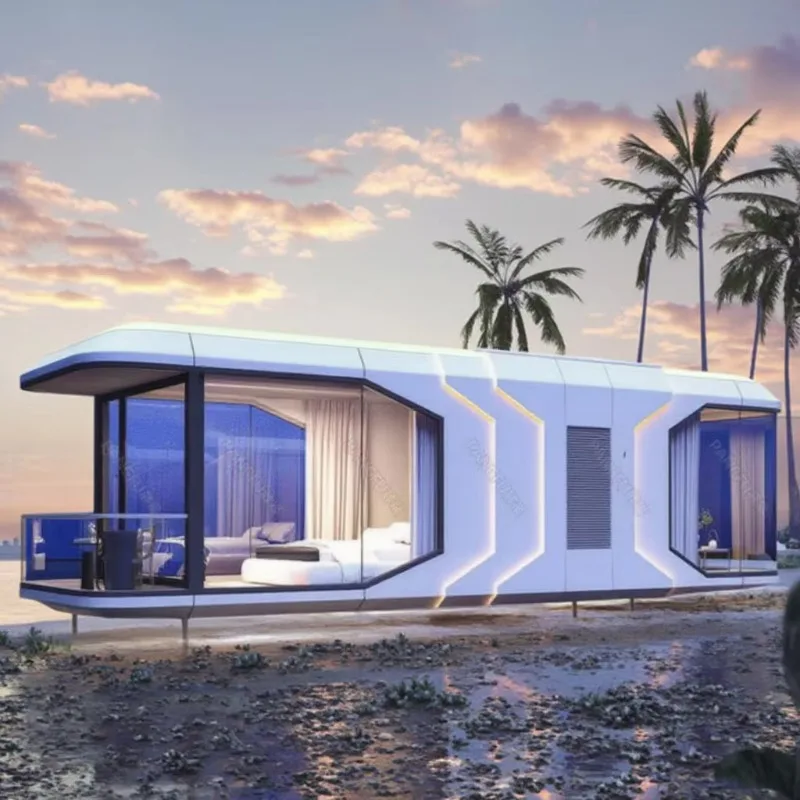 Vendita calda 2025 Cabina in acciaio Soluzioni per la casa mobile Hotel Villa Appartamento Camera prefabbricata