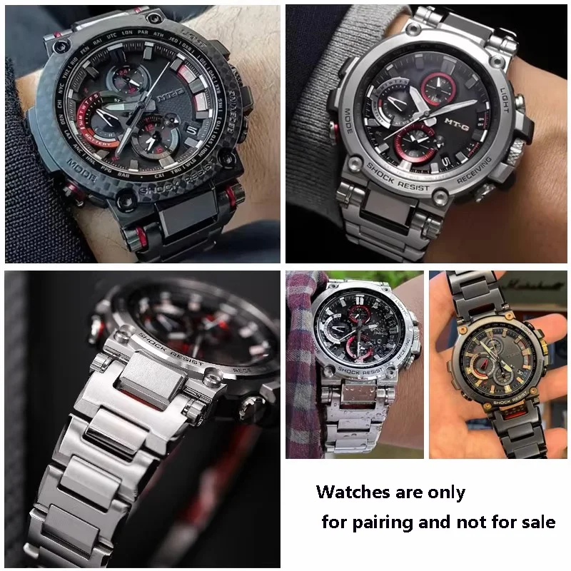 For MTG Series Heart of Steel Casio G-SHOCK MTG-B1000 G1000 MTG-B2000 316L Fine Steel Watch Chain B1000 Strap With Tool Bracelet