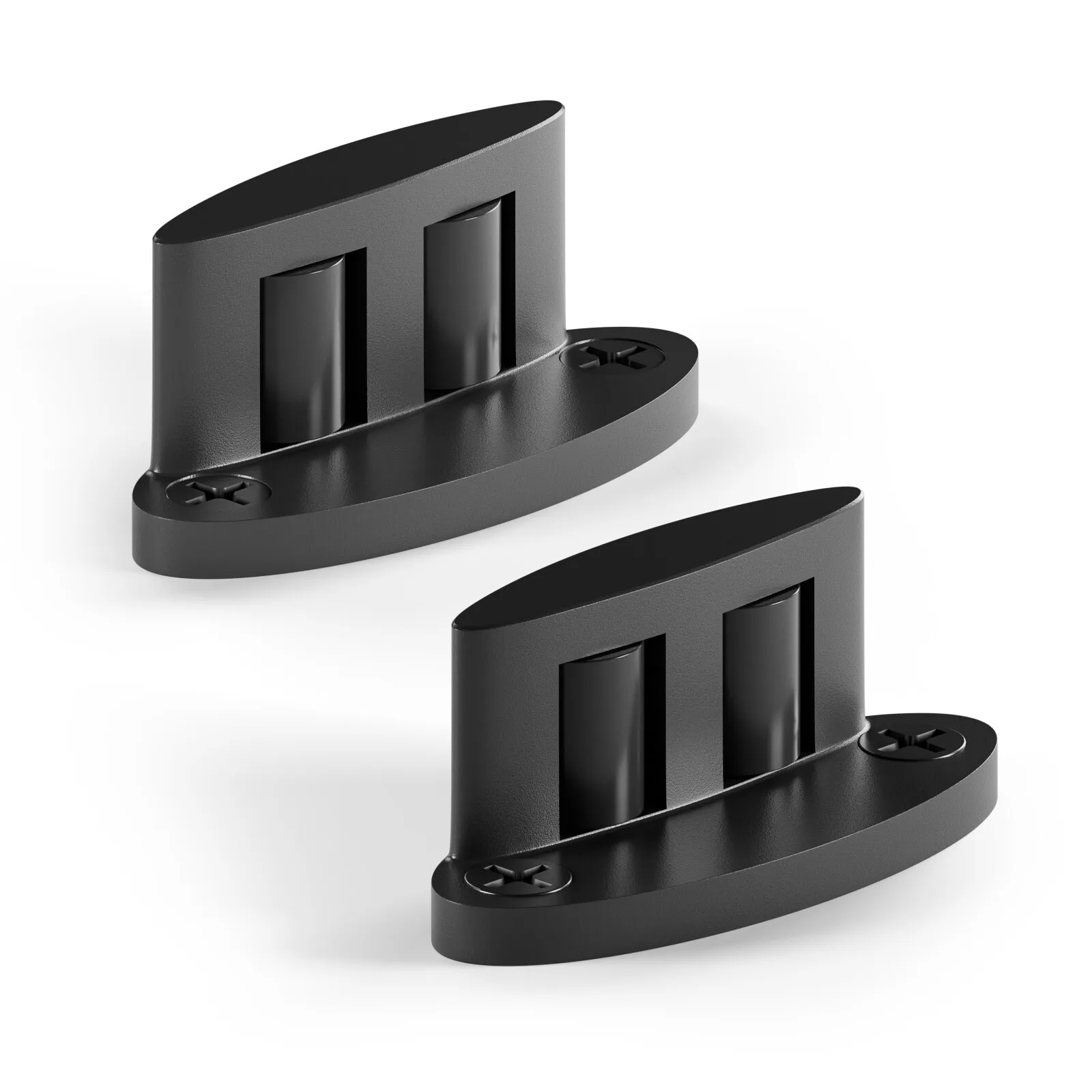

CCJH 1 Pair Sliding Barn Door Hardware - Floor Guide, Black, Carbon Steel for Sliding door