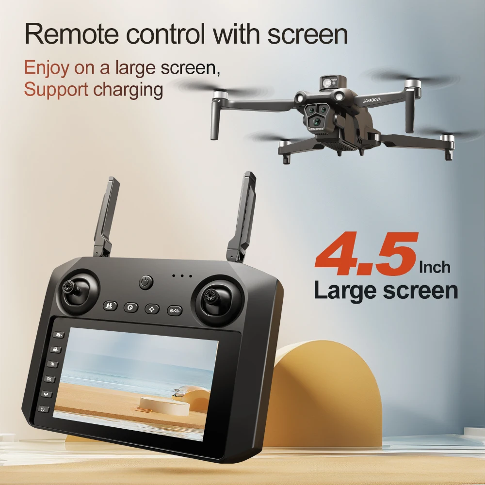 U193 Drone 8K 5G HD Triple Camera Optical Flow Positioning GPS Obstacle Avoidance Photography RC Quadcopter Toys Drone Gifts