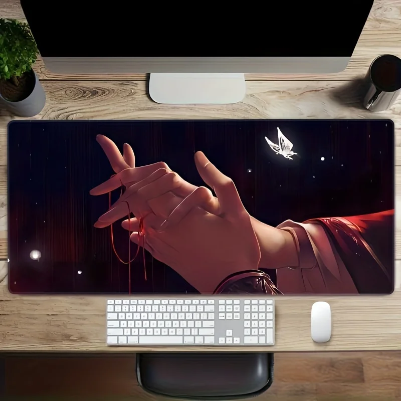 Tao Guan's Blessing Extended Gaming Mouse Pad Anti-Slip Rubber Desk Mat for Work and PC