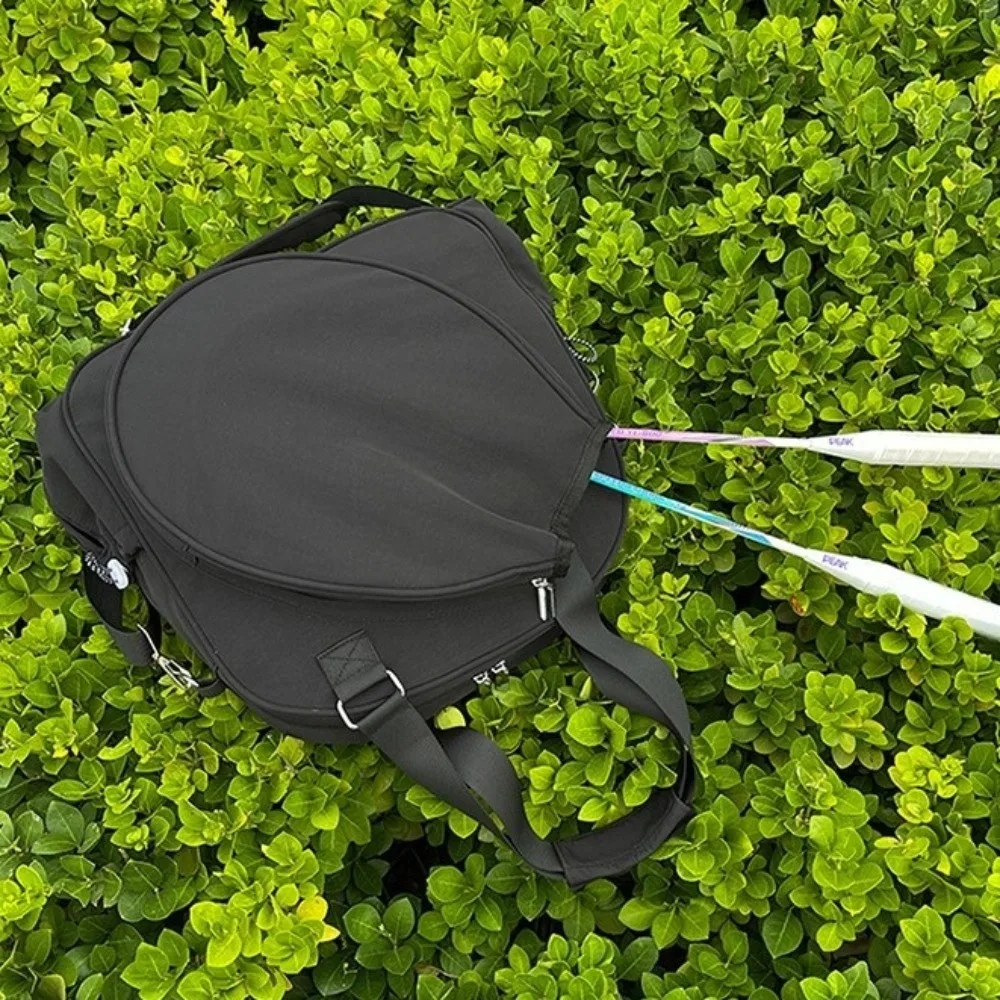 Large Capacity Tennis Backpack Solid Color Multi-functional Pickleball Racket Bag Comfortable Adjustable Badminton Bag Gym Use