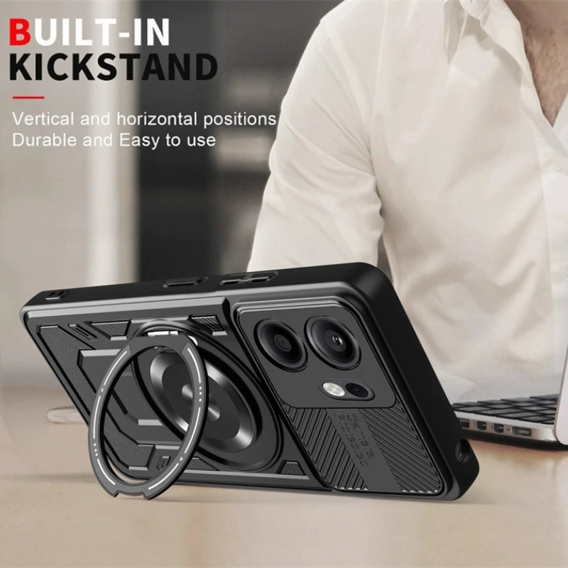 حافظة مدرعة شديدة التحمل لهاتف OPPO Reno 13F 13FS 5G Reno 13 Reno13 Pro F FS غطاء حماية حامل حلقي Fundas Coque Capa #3