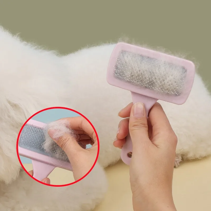 

Dog Comb Pet Hair Remover Dog Brush Massage Cat Hair Comb Pet Grooming Stainless Steel Combs for Cat Cleaning Tools Dogs Brushes