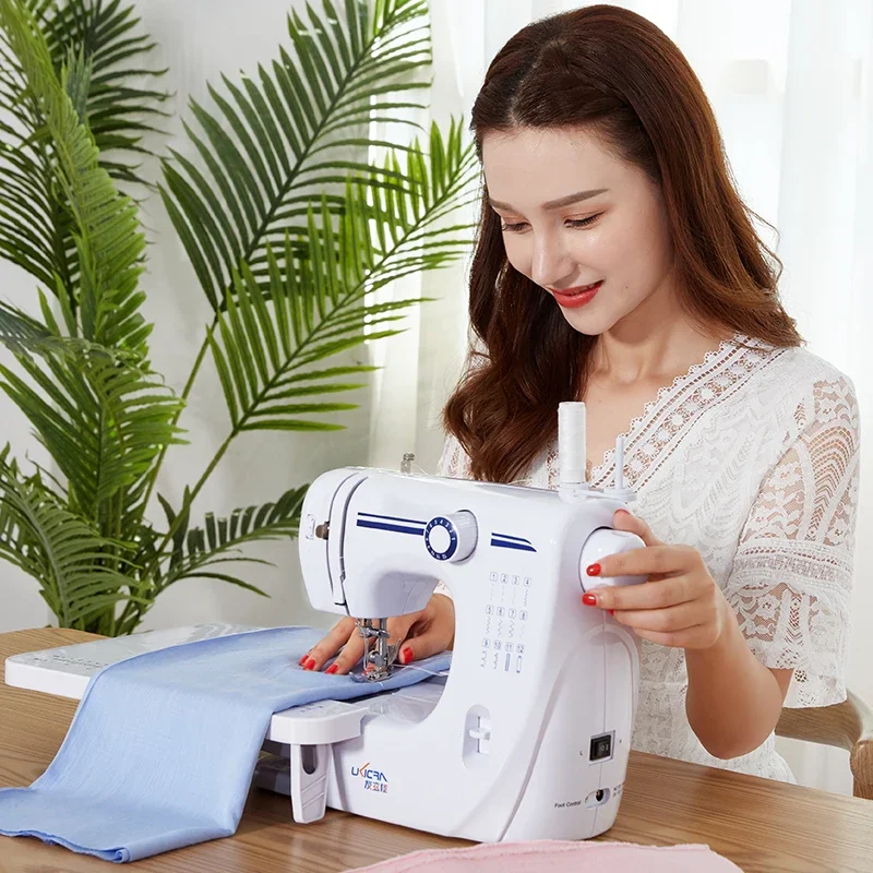 Sewing machine household electric desktop with locking edge small multi-functional mini eat thick tailor car