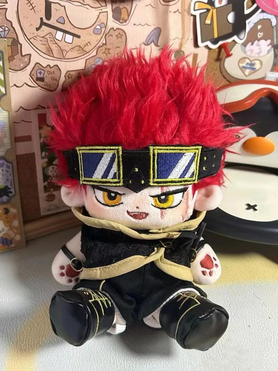 20cm Anime Attribute Eustass Kid Cosplay Handsome Boy Figure Plush Doll Cotton Body Dress Up Clothes Outfit Stuffed Toys Gift