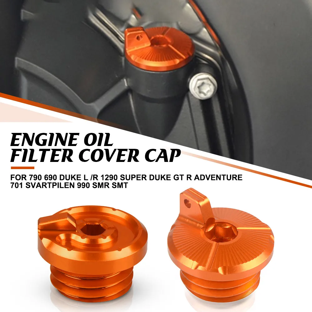

Oil Filler Cap For 790 690 duke L /R 1290 Super Duke GT R Adventure 701 Svartpilen 990 SMR SMT Engine Oil Cup Plug Cover Screw