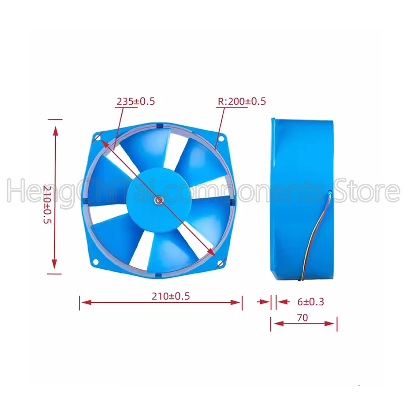 Original 100% Working 200FZY2-D 200FZY7-D 220v 380V cooling fan