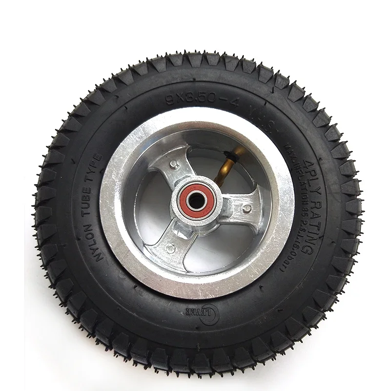 Good Quality Electric Scooter 9X3.50-4 Wheel Rims with Inner Tube Fits Gas Scooter Pocket Bike Electric Tricycle