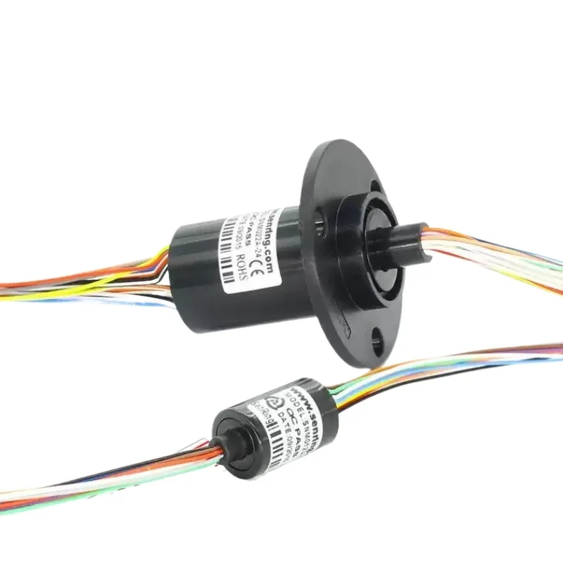 1PCS Mini Conductive Slip Ring 2/4ch 1.5A Wires 360 Degree Rotary Joint Electric Collector Slipring Dia 12.5mm for RC Excavator