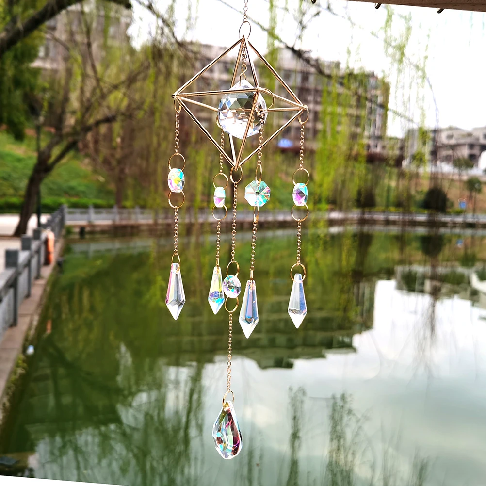 Crystal Suncatcher, Window Suncatcher Prism Hanging Sun Catcher Outdoor Indoor Decor Gift for Mom Christmas Stocking Sutffers