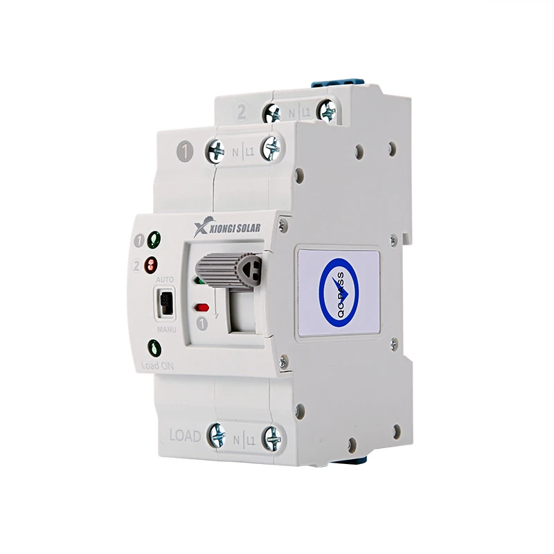 Imagem -03 - Xiongisolar-interruptor de Transferência Automática de Dupla Potência Interruptor de Transferência Doméstica para Gerador Ats 220v 6a a 63a 50hz 60hz