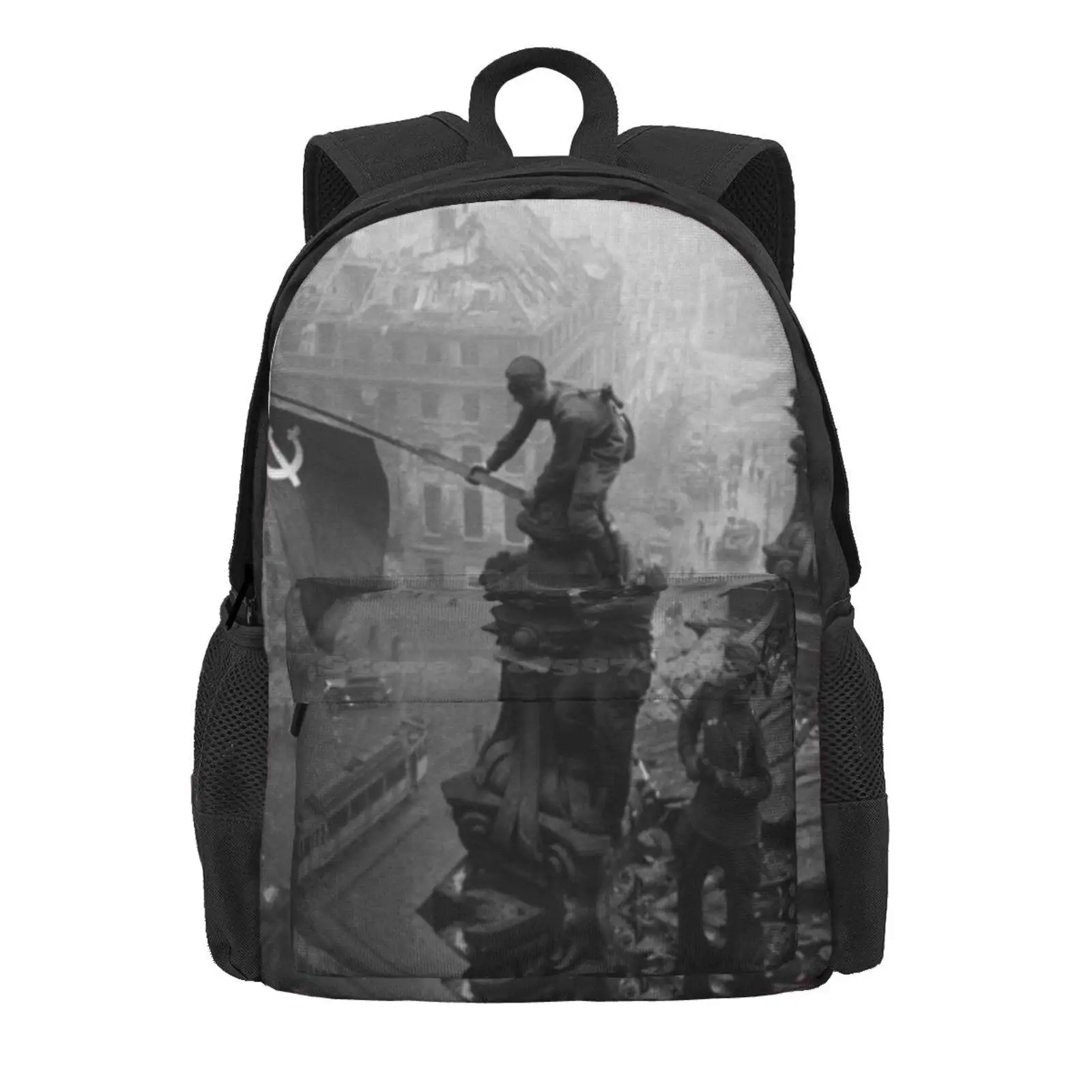 Capture Of The Reichstag Hot Sale Schoolbag Backpack Fashion Bags Soviet Propaganda Communism Tv Show Comrades