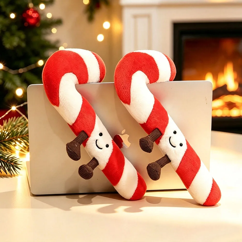 Holidry Cane Würzige Chili-Plüschtiere Festliche Charakterdesigns Weiches Material Tolle Weihnachtsdekorationen Einzigartige Geschenke für Kinder und Mädchen