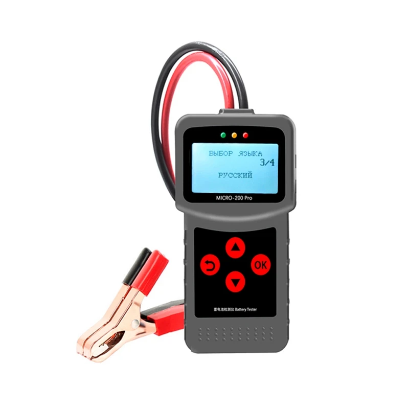 MICRO-200PRO Car Battery Tester Capacity Digital Car System Tool Analyzer Truck Motorcycle Automotivo 12V 24V 40-2000CCA